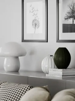 By Rydu00e9ns Sisustusvalaisimet|By Rydéns pöytävalaisin Mira Mushroom valkoinen