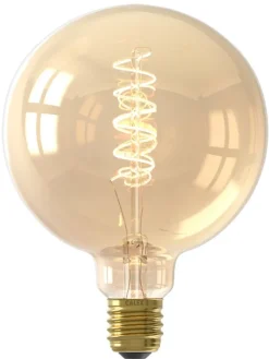 LED-pallolamppu E27 G125 kulta>Calex Discount