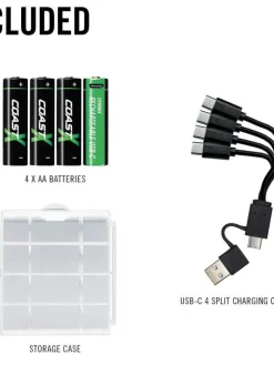 paristo AA USB-C 1.5V 4 kpl sis. latauskaapelin><noscript><img width=