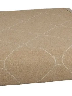 Create Home Sisustustekstiilit|Aamu päiväpeite 2-puoleinen 260x260cm khaki/l.valkoinen