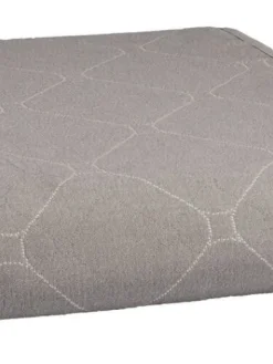 Aamu päiväpeite 2-puoleinen 260x260cm harmaa/l.valkoinen>Create Home Discount