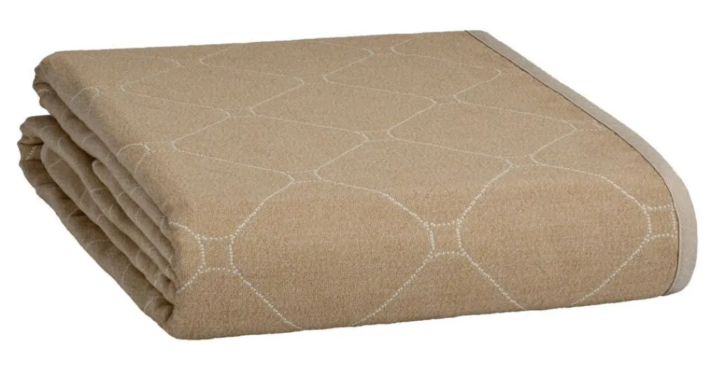 Aamu päiväpeite 2-puoleinen 150x260cm khaki/l.valkoinen>Create Home Online