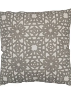 Create Home Sisustustekstiilit|tyyny Kukka 45x45 cm v.harmaa puuvilla