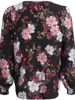 Create Puserot|pusero Bianca Flower Black / musta