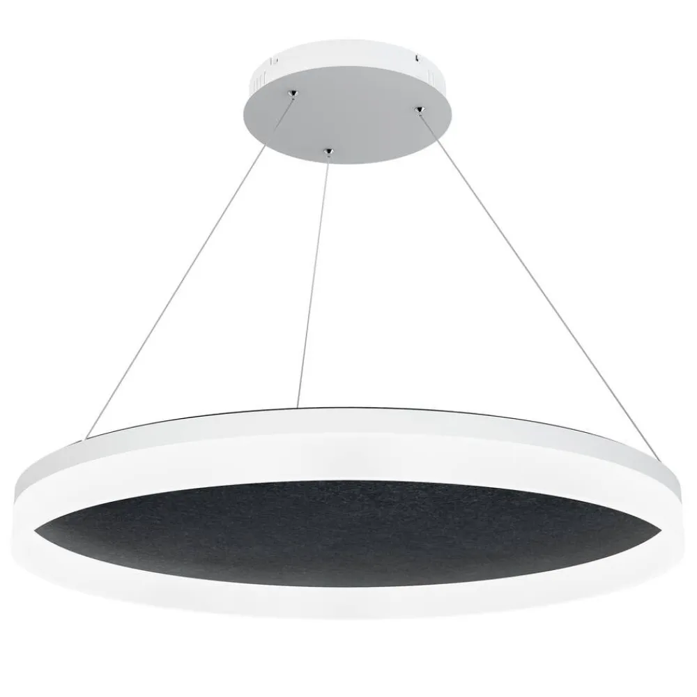 Design by Gru00f6nlund Sisustusvalaisimet|Design by Grönlund Acoustic Circulo 80 kattovalaisin musta 3000K