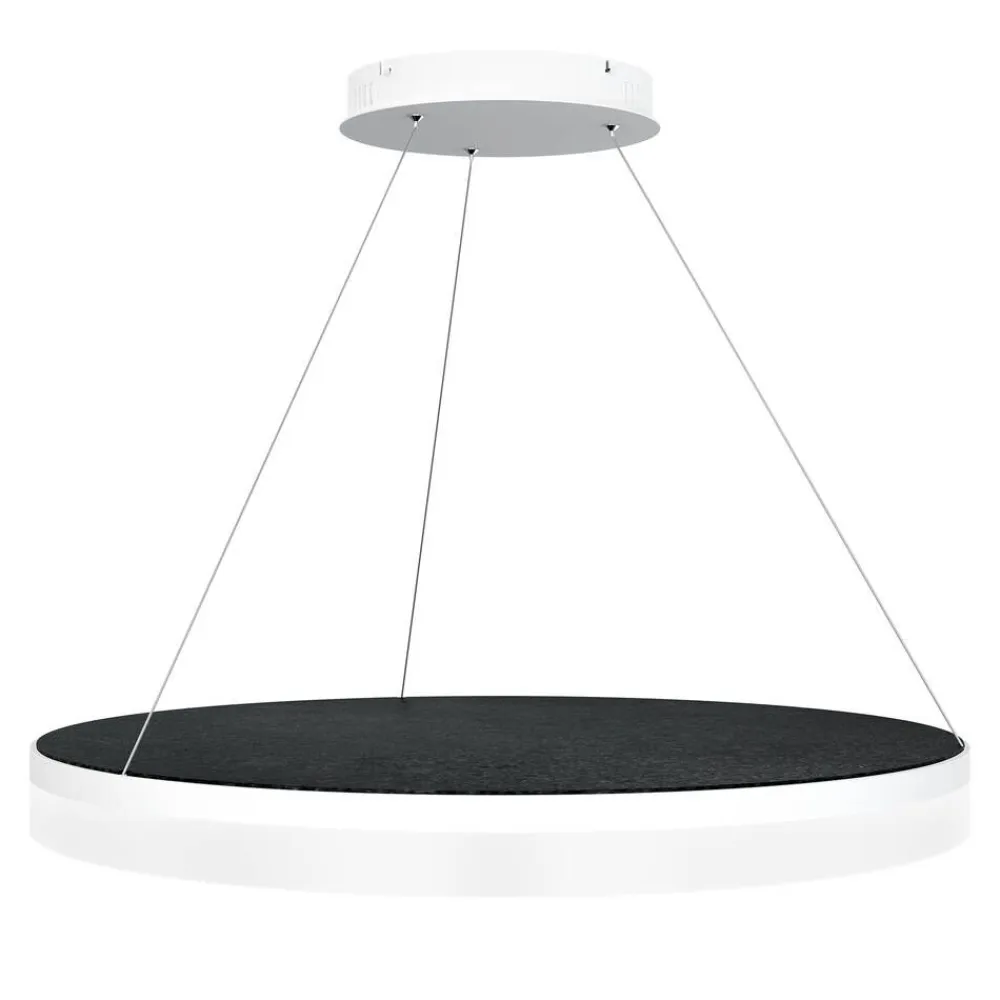 Design by Gru00f6nlund Sisustusvalaisimet|Design by Grönlund Acoustic Circulo 80 kattovalaisin musta 3000K