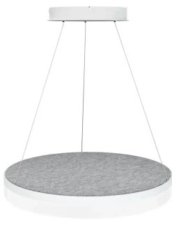 Design by Gru00f6nlund Sisustusvalaisimet|Design by Grönlund Acoustic Circulo 60 kattovalaisin  vaaleanharmaa 4000K