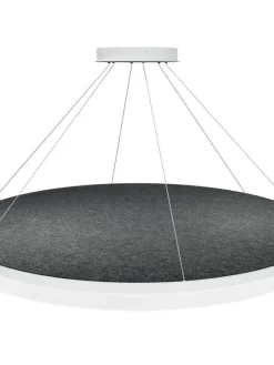 Design by Gru00f6nlund Sisustusvalaisimet|Design by Grönlund Acoustic Circulo 120 kattovalaisin tummanharmaa 3000K