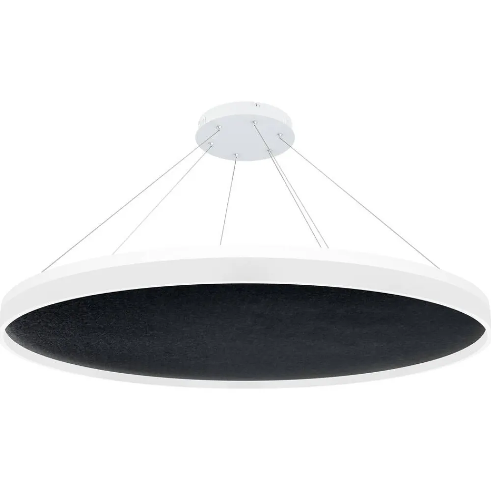 Design by Gru00f6nlund Sisustusvalaisimet|Design by Grönlund Acoustic Circulo 120 kattovalaisin musta 4000K