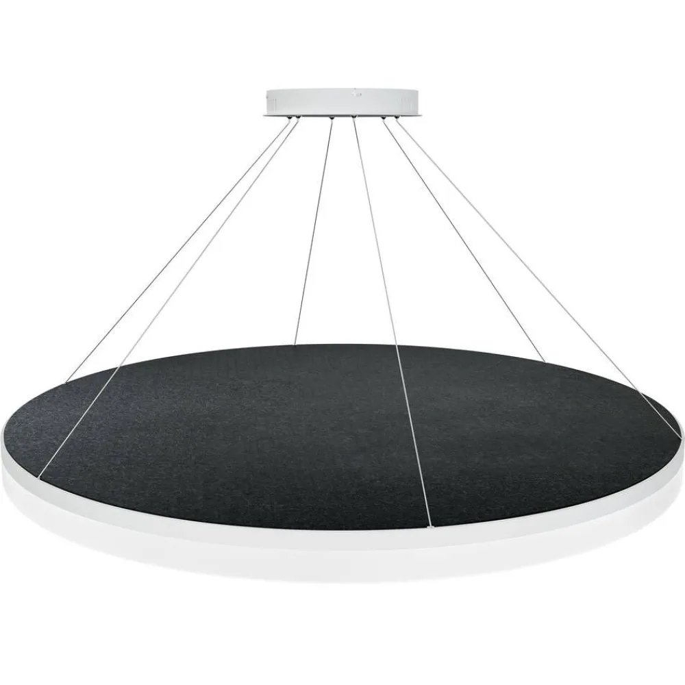 Design by Gru00f6nlund Sisustusvalaisimet|Design by Grönlund Acoustic Circulo 120 kattovalaisin musta 4000K
