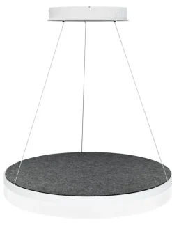Design by Gru00f6nlund Sisustusvalaisimet|Design by Grönlund Acoustic Circulo 60 kattovalaisin tummanharmaa 4000K