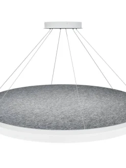 Design by Grönlund Acoustic Circulo 120 kattovalaisin vaaleanharmaa 3000K><noscript><img width=