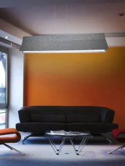 Design by Gru00f6nlund Sisustusvalaisimet|Design by Grönlund Acoustic Line 140 kattovalaisin vaaleanharmaa 4000K