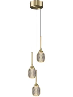 Design by Gru00f6nlund Sisustusvalaisimet|Design by Grönlund Champagne 3 kattovalaisin messinki