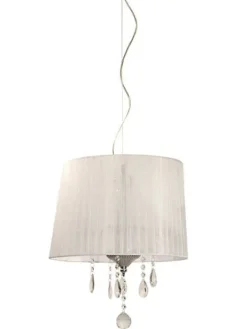 Design by Gru00f6nlund Sisustusvalaisimet|Design by Grönlund Crystal kattovalaisin pieni valkoinen