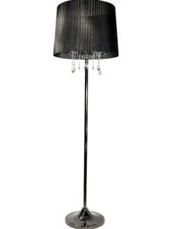 Design by Grönlund Crystal lattiavalaisin musta/mustakromi>Design by Gru00f6nlund Online