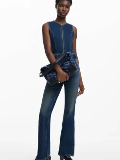 Desigual Laukut Ja Kassit|denimlaukku 24WAXA38 5008 Denim