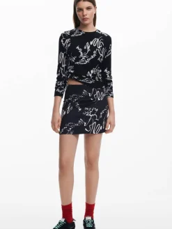 Desigual Hameet Ja Haalarit|hame 25SWFW03 2000 musta