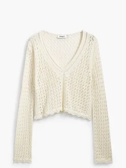 Desigual Neulepuserot|neule 25SWJF23 1001 Luonnonvalkoinen