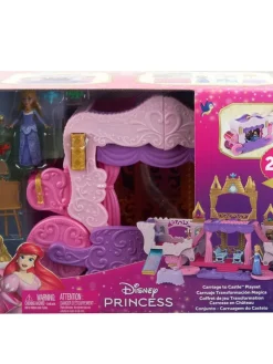 Disney Princess Nuket Ja Kotileikki|leikkisetti vaunut & linna