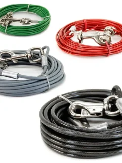 Dog TIE-OUT Koirat|Cable kiinnitysvaijeri > 4,5 kg / 6 m vihreä