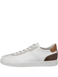Ecco Tennarit Ja Sneakerit|Kävelykengät|tennarit Street Lite Leather Lace Nords 61173 White / gravel / cashmere