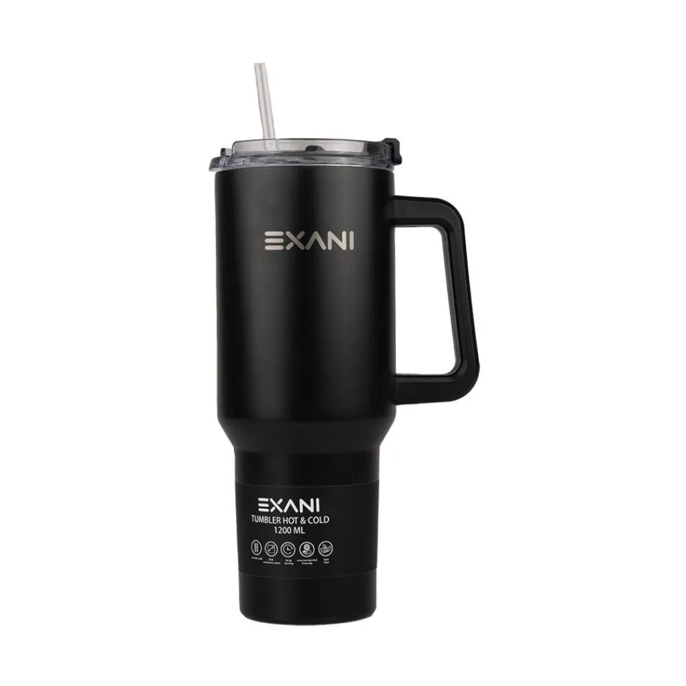 termosmuki Tumbler 1,2 l musta>Exani Discount