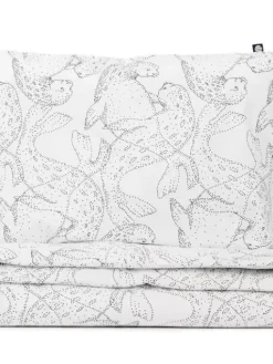 Familon Lastenhuone|Vuodetekstiilit|Norppa Organic lasten pl+tl setti  mustavalk 120x160/40x60