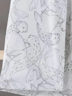 Familon Lastenhuone|Vuodetekstiilit|Norppa Organic lasten pl+tl setti  mustavalk 120x160/40x60