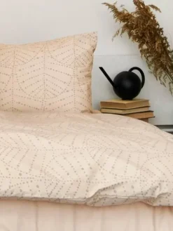 Percale pussilakanasetti hiekka 150x210/55x65><noscript><img width=