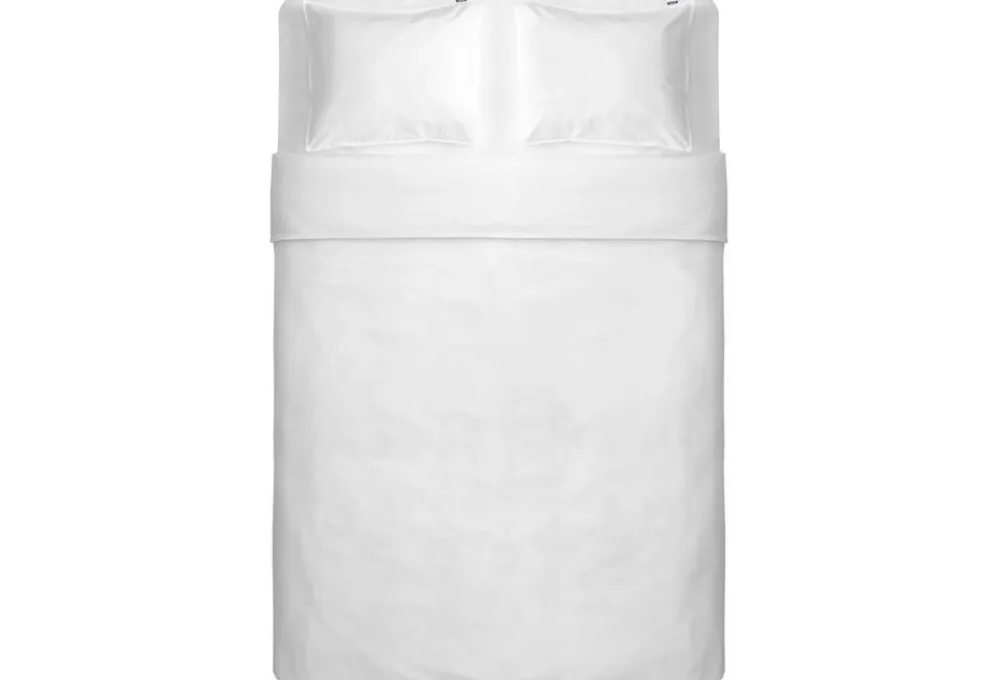 Familon Vuodetekstiilit|Percale pussilakanasetti tupla valkoinen 230x220/2x55x65