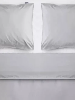 Familon Vuodetekstiilit|Percale pussilakanasetti tupla harmaa 230x220/2x55x65