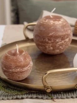 Fanni K Home Kynttilät Ja Huonetuoksut|pallokynttilä Rustiikki 12 cm cashew