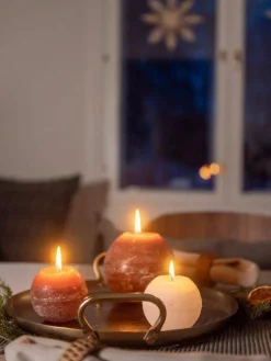 Fanni K Home Kynttilät Ja Huonetuoksut|pallokynttilä Rustiikki 12 cm cashew