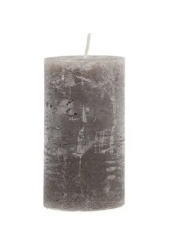 Fanni K Home Kynttilät Ja Huonetuoksut|pöytäkynttilä Rustiikki 6,8x12 cm harmaa