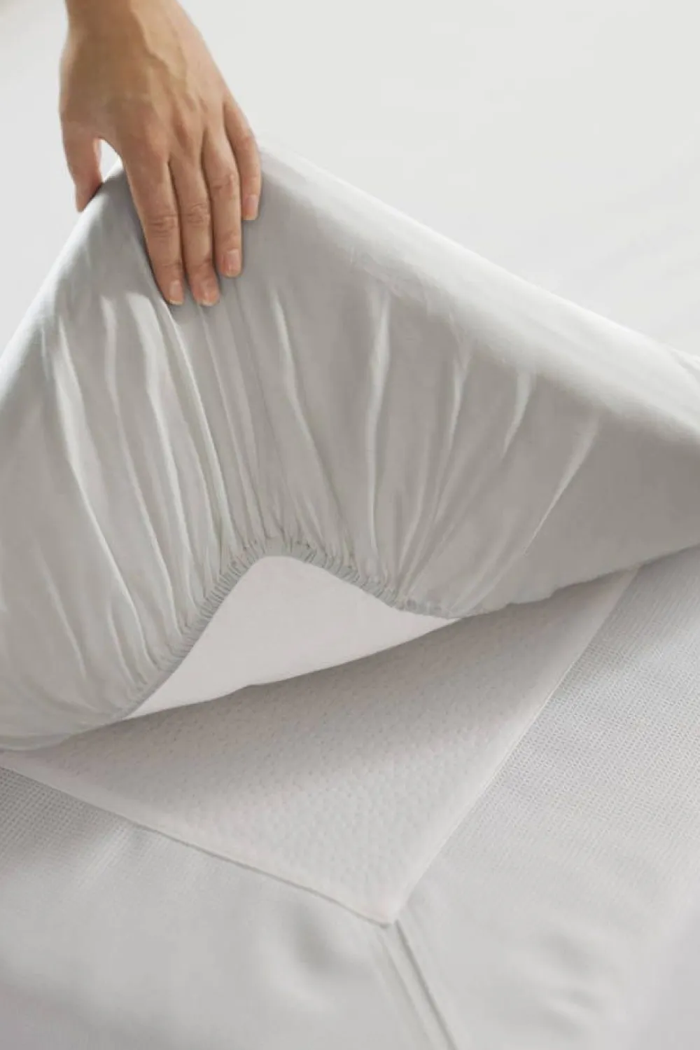 Muotoonommeltu aluslakana twill 160x200x26cm harmaa>Finlayson Hot