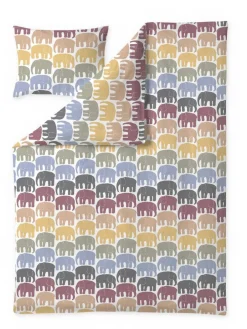 pussilakanasetti Elefantti 150x210+50x60 cm multi/>Finlayson New