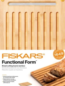Fiskars Veitset Ja Leikkuulaudat|Functional Form leipälauta bambu