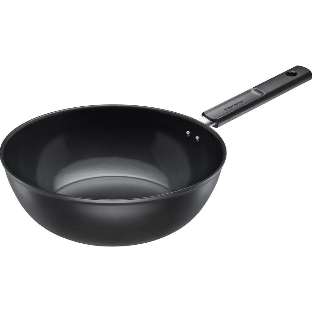 Fiskars Paistoastiat|Hard Face wokkipannu 28 cm / 4, 5 l