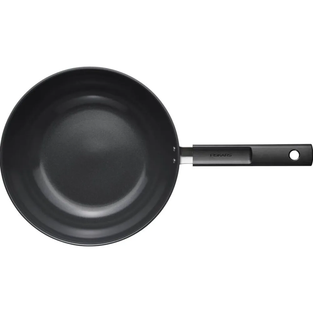 Fiskars Paistoastiat|Hard Face wokkipannu 28 cm / 4, 5 l