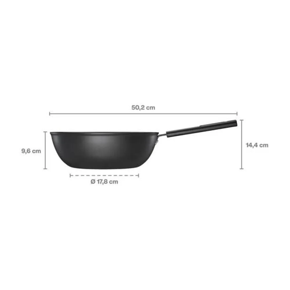 Fiskars Paistoastiat|Hard Face wokkipannu 28 cm / 4, 5 l