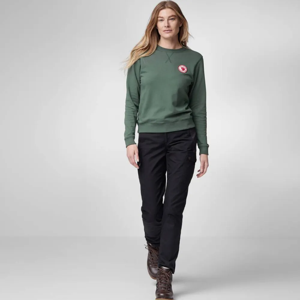 Fju00e4llru00e4ven Fleecet, Colleget Ja Hupparit|Fjällräven collegepaita 1960 Logo Badge Sweater W 679 Deep Patina