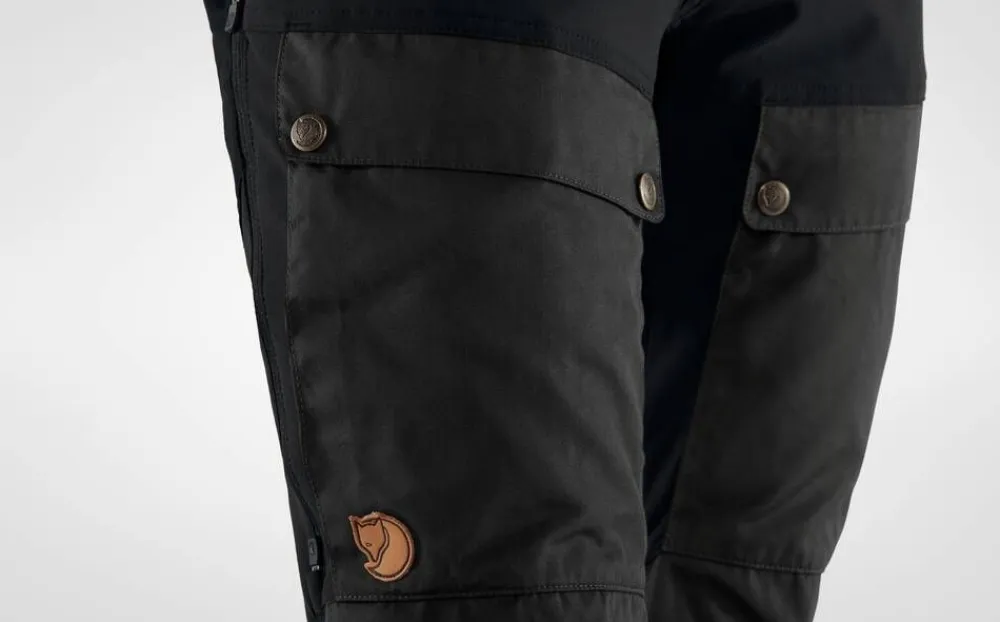 Fju00e4llru00e4ven Vaellus- Ja Metsästysvaatteet|Ulkoilu|Fjällräven housut Keb Trousers Curved Short W 550 Black