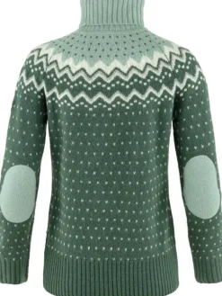 Fju00e4llru00e4ven Paidat, Neuleet Ja Topit|Fjällräven neule Övik Knit Roller Neck W 679-674 Deep Patina-Misty Green