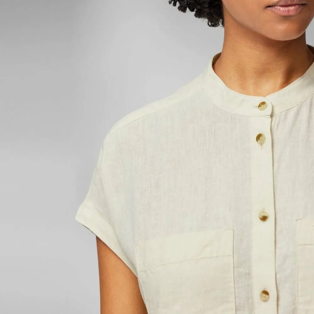 Fju00e4llru00e4ven Paidat, Neuleet Ja Topit|Fjällräven paita Övik Hemp Shirt SS W 244 Suede Brown