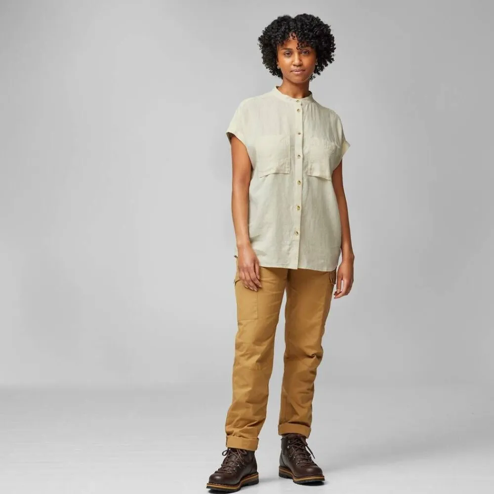 Fju00e4llru00e4ven Paidat, Neuleet Ja Topit|Fjällräven paita Övik Hemp Shirt SS W 244 Suede Brown