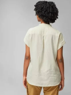 Fju00e4llru00e4ven Paidat, Neuleet Ja Topit|Fjällräven paita Övik Hemp Shirt SS W 244 Suede Brown