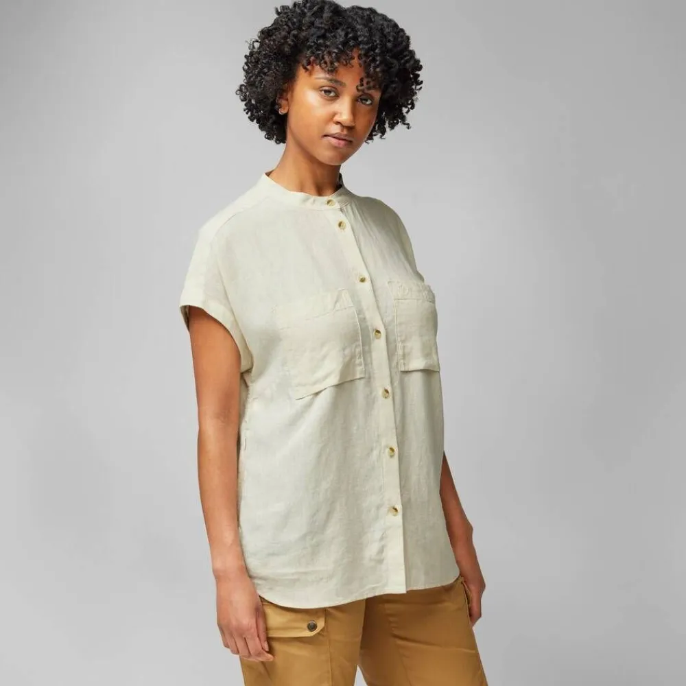 Fju00e4llru00e4ven Paidat, Neuleet Ja Topit|Fjällräven paita Övik Hemp Shirt SS W 244 Suede Brown