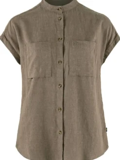 Fju00e4llru00e4ven Paidat, Neuleet Ja Topit|Fjällräven paita Övik Hemp Shirt SS W 244 Suede Brown