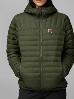 Fju00e4llru00e4ven Takit|Talvitakit|Fjällräven takki Expedition Lätt Hoodie W 614 Patina Green